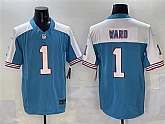 Men's Tennessee Titans #1 Cameron Ward Blue White 2025 Draft F.U.S.E. Vapor Limited Stitched Jersey,baseball caps,new era cap wholesale,wholesale hats
